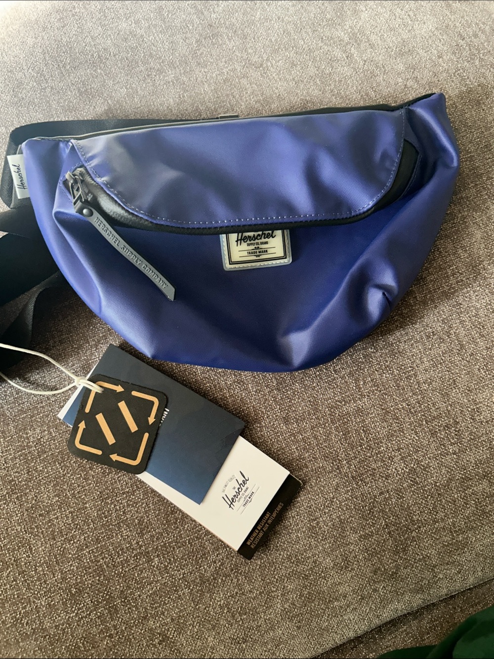 Herschel Supply Co Pop Quiz Belt Bag Skipper Blue Weather Resistant Fanny Pack